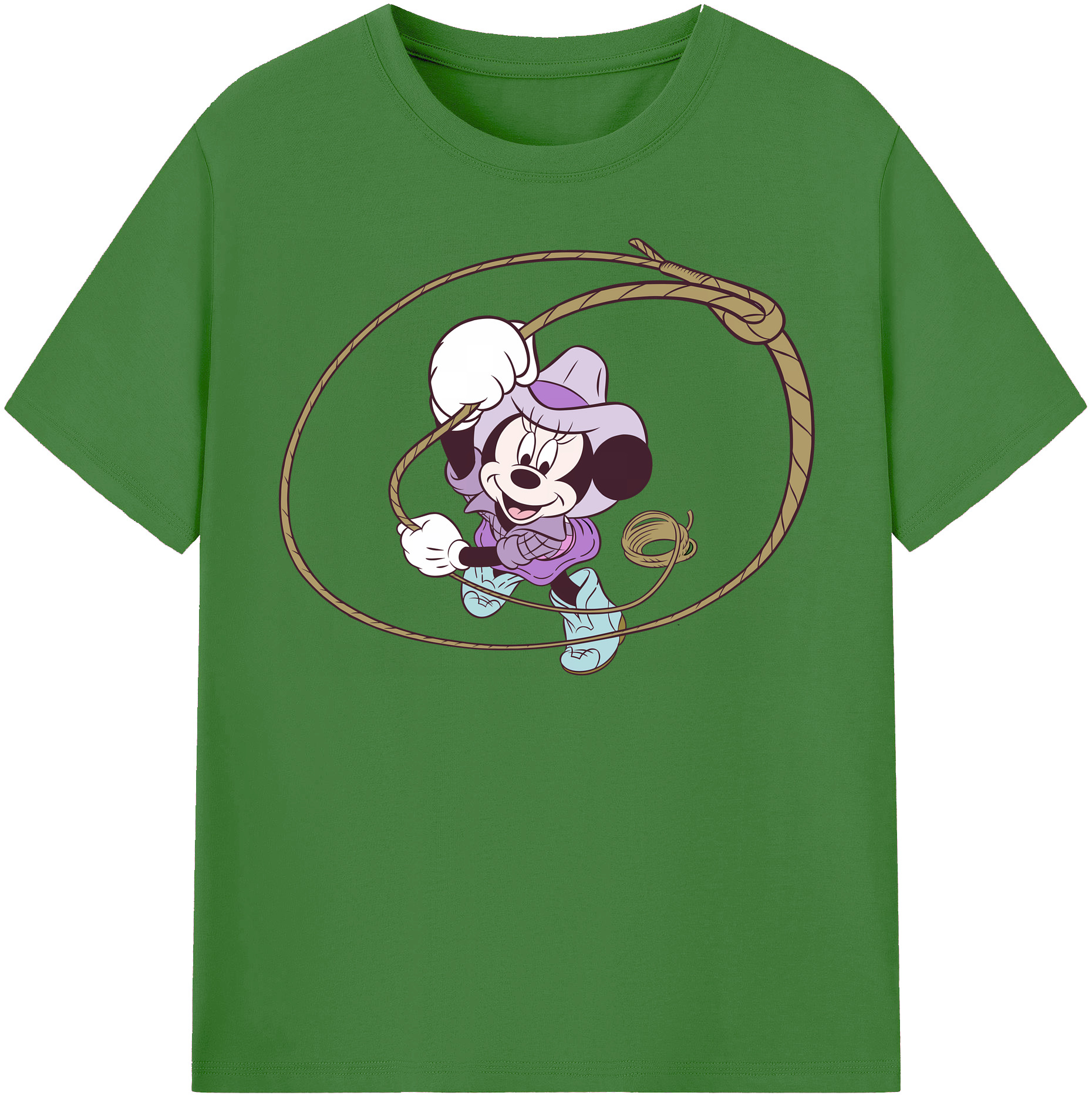 （画像用） ミッキーマウス Mickey Mouse レディースカジュアルプリントTシャツ（綿100％）